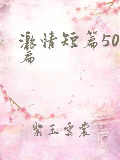 激情短篇500篇