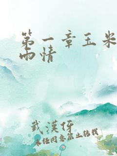 第一章玉米试云雨情