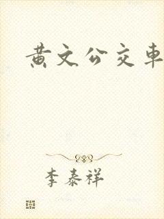 黄文公交车文