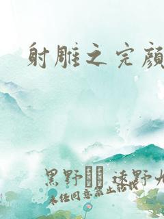 射雕之完颜康