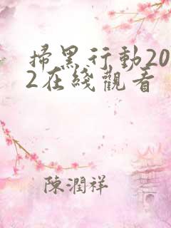 扫黑行动2022在线观看