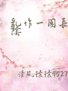 乱作一团长日光阴