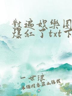 怼遍娱乐圈后我爆红了txt下载