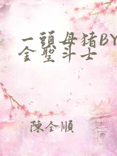 一头母猪BY黄金圣斗士