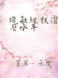 机敏级核潜艇什么水平