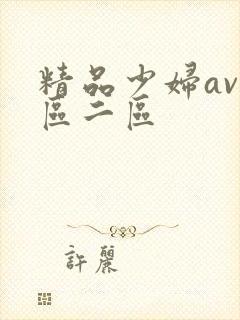精品少妇av一区二区