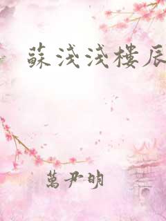 苏浅浅楼辰皓