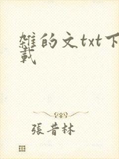 杂的文txt下载