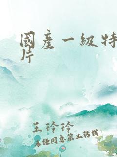 国产一级特黄大片