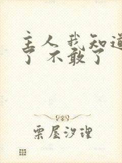 主人 我知道错了 不敢了