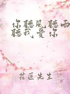 你听风听雨却不听我爱你