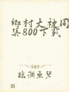 乡村大被同眠全集800下载
