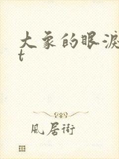 大象的眼泪txt