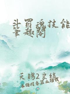 斗罗魂技能自选笔趣阁