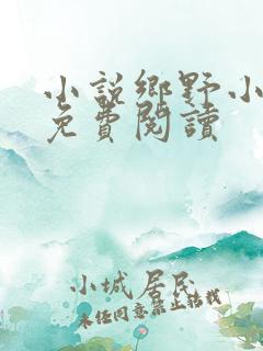 小说乡野小神医免费阅读