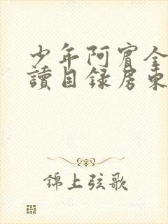 少年阿宾全文阅读目录房东