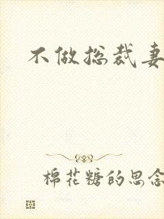 不做总裁妻