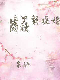 暗黑系暖婚免费阅读