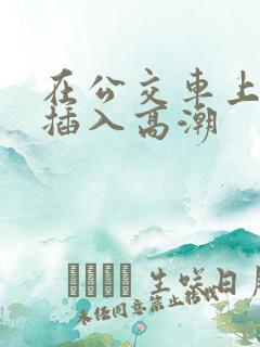 在公交车上被人插入高潮