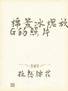棉签冰块放入PG的照片