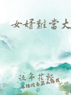 女婿难当大结局