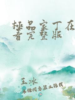 极品家丁在线观看完整版