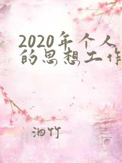 2020年个人的思想工作总结