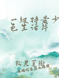 一级特黄少妇性色生活片