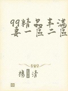 99精品丰满人妻一区二区