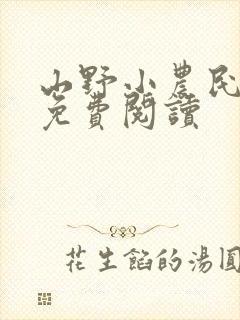 山野小农民全文免费阅读