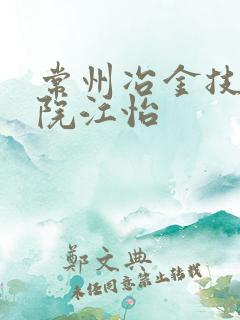 常州冶金技师学院江怡