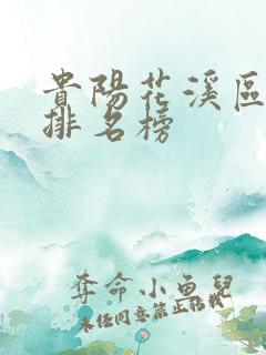 贵阳花溪区小学排名榜