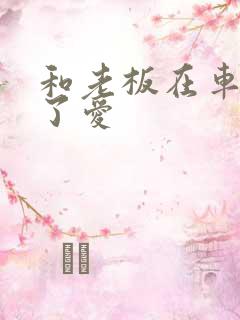 和老板在车里做了爱