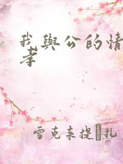 我与公的情乱妻孝