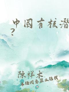 中国有核潜艇吗?