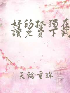 好的孤独在线阅读免费下载