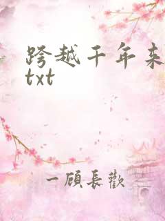 跨越千年来爱你txt