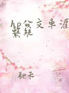 hp公交车灌溉系统