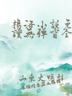 杨洛小说免费阅读无弹窗全文