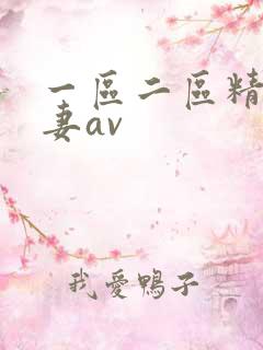 一区二区精品人妻av
