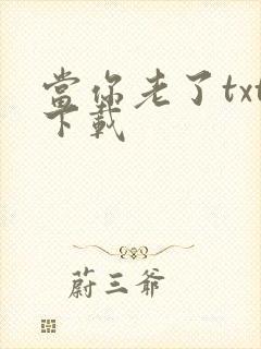 当你老了txt下载