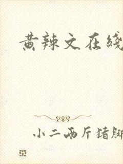 黄辣文在线阅读