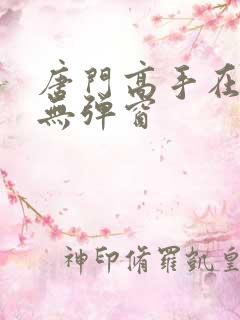 唐门高手在异世无弹窗