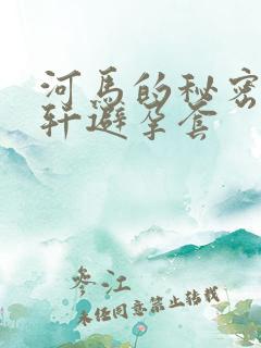 河马的秘密河文轩避孕套