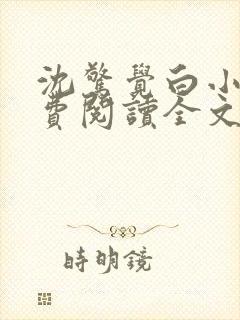 沈惊觉白小小免费阅读全文