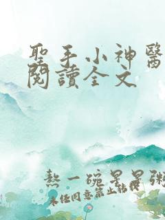 圣手小神医免费阅读全文