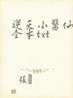 逆天小医仙下载全本txt