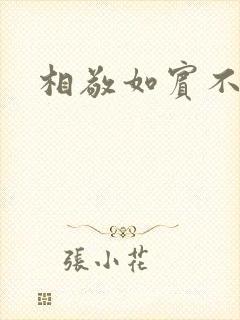 相敬如宾不相睹