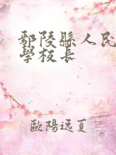 鄢陵县人民路小学校长