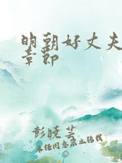 明朝好丈夫最新章节